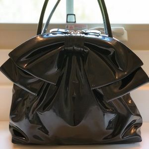 VALENTINO Bow Patent Leather Handbag